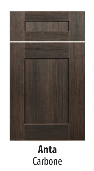 Anta Tedd Wood Luxury Line material sample in Carbone