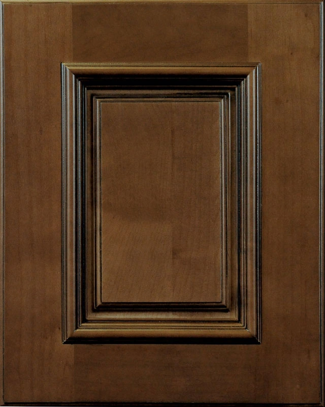 Kensington Tedd Wood Luxury Line door in Leather Brown / Maple