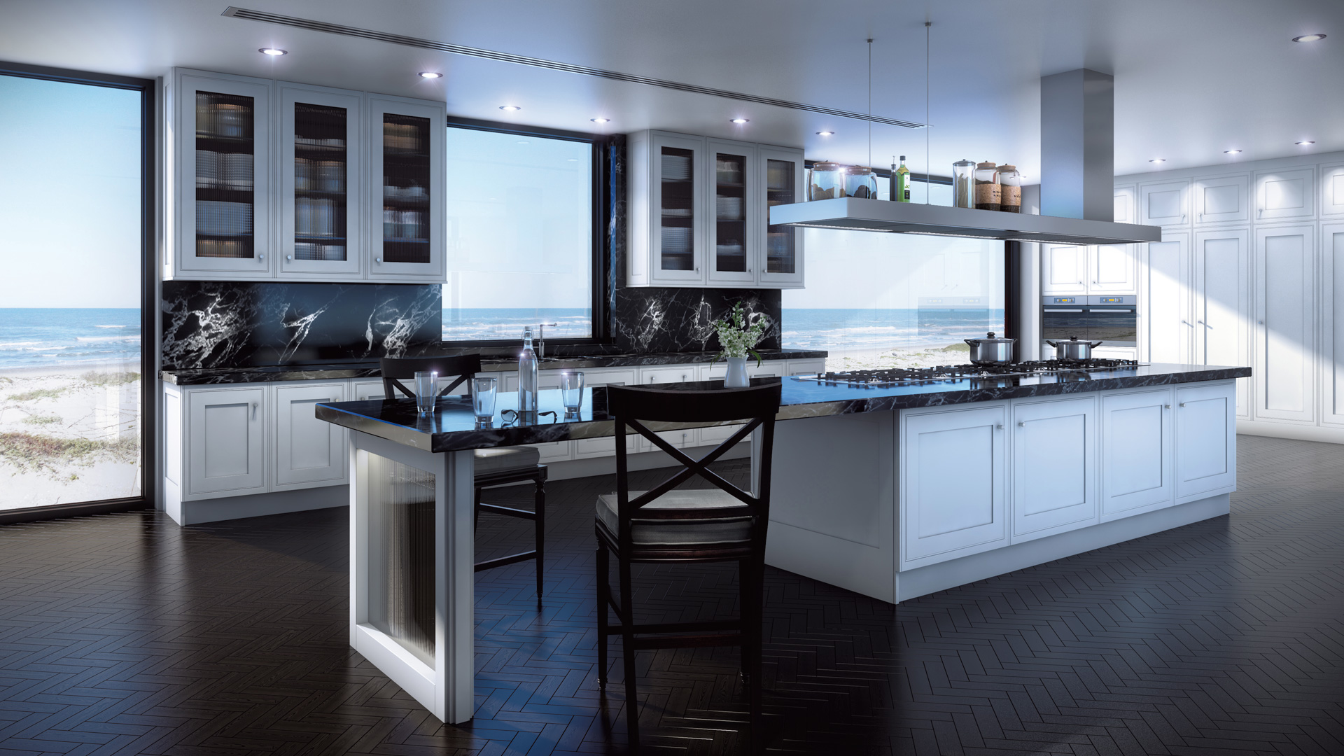 Completed UKDNY kitchen designed for cooking and gathering